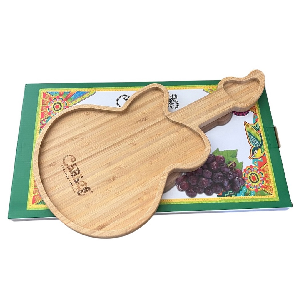 Carlos Santana Bamboo Guitar Platter